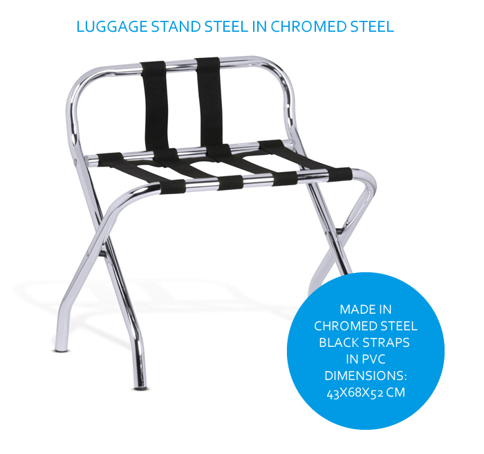 luggage-stand-with-side-in-chrome-steel
