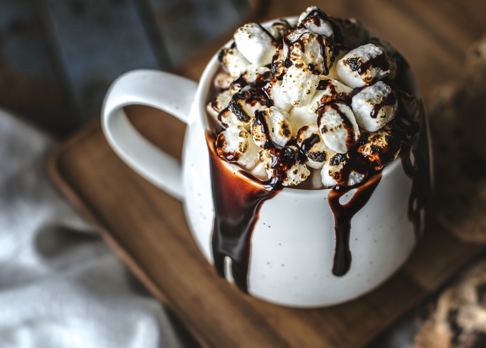 A creamy hot chocolate just like at the bar. The perfect sweet treat to warm up the winter.