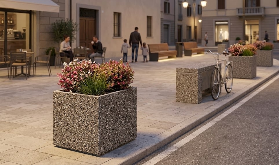 How to properly install planters in public areas