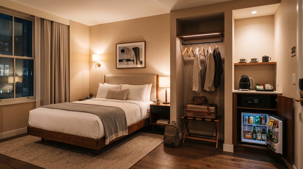 Complete checklist for setting up a professional hotel room