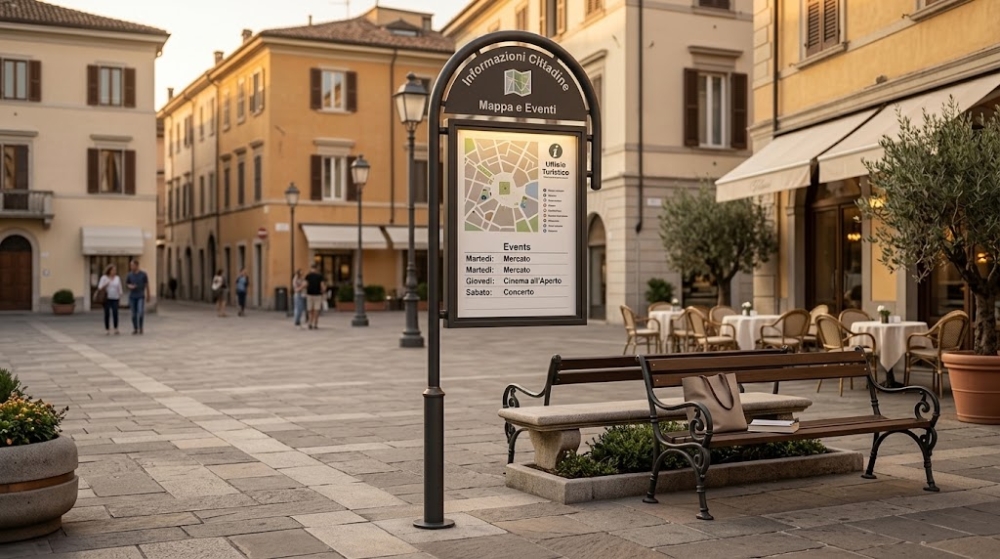 Street furniture noticeboards: functional and aesthetically pleasing