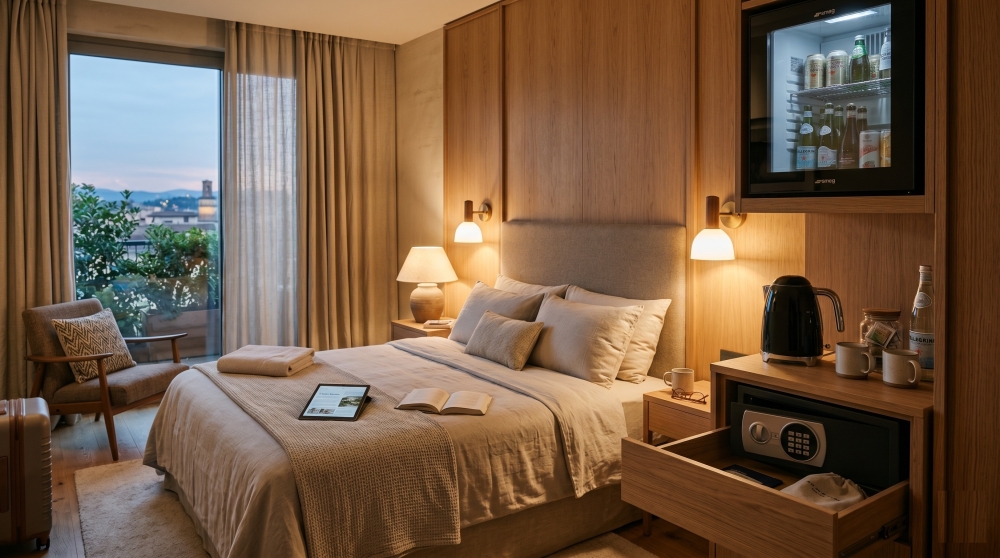 Sustainable hotel rooms: which accessories to choose to reduce consumption and environmental impact
