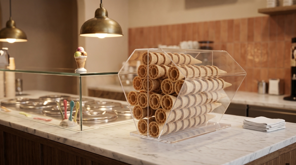 Countertop ice cream cone holders: request a quote and choose the right model.