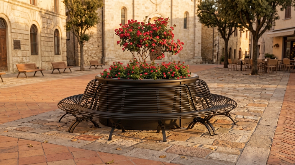 Street furniture planters for historic centers, squares, and pedestrian walkways: technical selection criteria