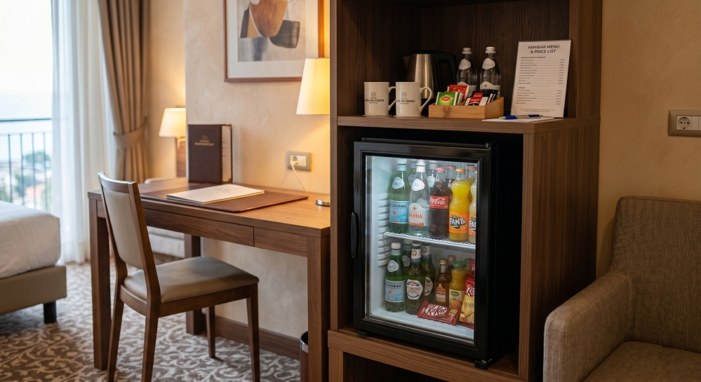 Absorption, Thermoelectric, or Compressor Minibars: Which One to Choose for a Hotel?