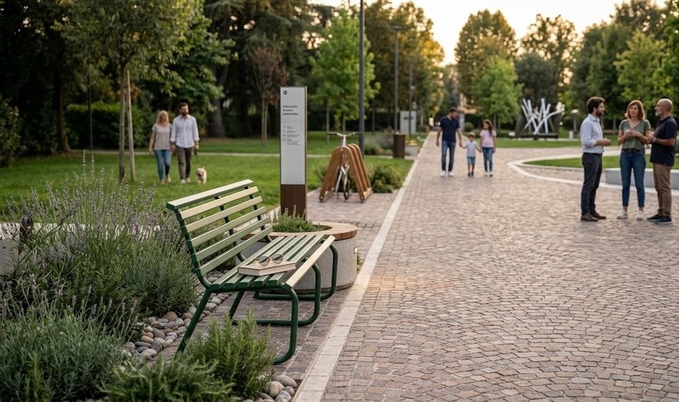 Street furniture and urban decor: differences and connections