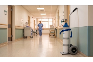 Transporting oxygen cylinders: how to use the trolley correctly