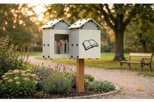 What is a bookcrossing house and how does it work?