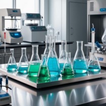 Laboratory glass flasks