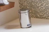 Hotel bathroom bins