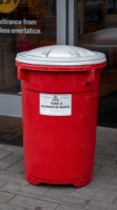 Containers for toxic and harmful waste