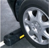 Wheel stops for parking lots