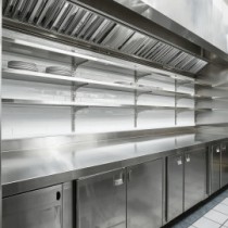 Stainless steel shelves