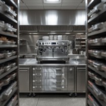 Coffee machine cabinets