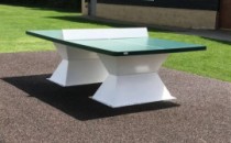 Outdoor playground ping pong tables