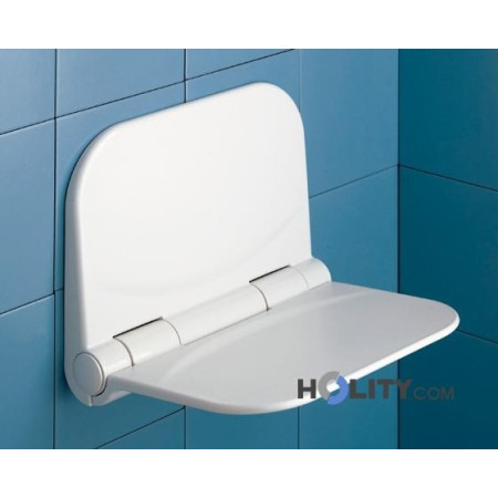 Flip-up seat for shower in  polypropylene without edges