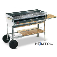 Charcoal barbecue Professional stainless steel h17020