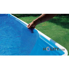 Floating cover for swimming pools oval