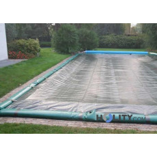 Winter cover for inground pools in polyester