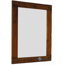 Specchio con cornice in legno d'acacia h13702