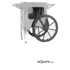 Cart for popcorn machine