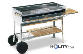 Charcoal barbecue Professional stainless steel h17020