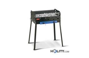 Gas Barbecue with lava rock h17028