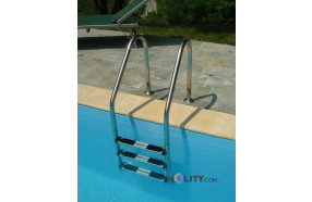 Scaletta in acciaio inox per piscine interrate h17454