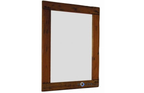 Specchio con cornice in legno d'acacia h13702