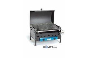 Gas Barbecue with lava rock h17029