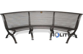 Outdoor metal furniture for urban form curve h140173