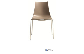 Chair scab zebra polymer 4 legs h74278 turtledove