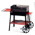 Charcoal barbecue with cart on wheels h17014