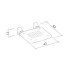 Wall mounted shower seat h11503 dimensions