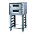 Electric pizza oven with stand with trayholder slides h14710