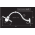 Wall lamp in wrought iron h16823 technical dimensions