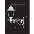 Lamp in wrought iron lantern aluminum h16847 technical dimensions