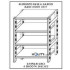 Shelves in stainless steel 4 smooth shelves 60x40xh180 cm h11117