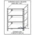 Modular shelf in stainless steel 100x40xh180 cm h11133
