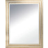 Reversible Mirror with wooden frame white and gold lacquered h3912