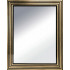 Reversible Mirror with wooden frame balck and gold lacquered h3912