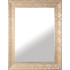 Reversible Mirror with wooden silver frame h3910
