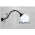 Wall lamp with opal polycarbonate reflector h16822