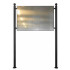 Urban notice board for street furniture with aluminum panel h109122