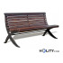 Bench in wood and metal h14011
