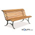 Bench in wood and metal h14016
