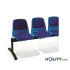 Four seats upholstered bench h15920