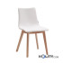 Upholstered chair with wooden frame h74187