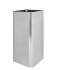 Square umbrella stand in steel h2246 satin stainless steel