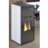 Pellet stove with double glass door h10124